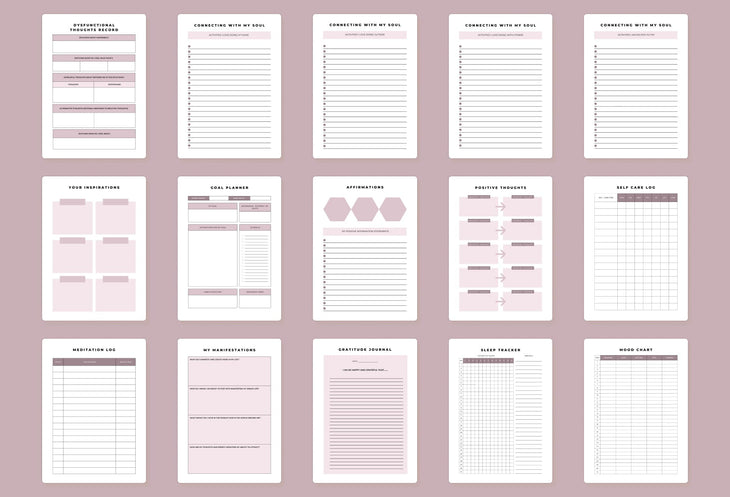 Ladystrategist Depression Planner Canva Template for Coaches instagram canva templates social media templates etsy free canva templates