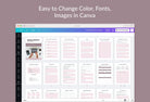 Ladystrategist Digital Product Planner Canva Template instagram canva templates social media templates etsy free canva templates