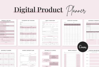 Ladystrategist Digital Product Planner Canva Template instagram canva templates social media templates etsy free canva templates