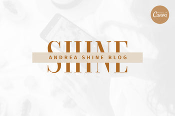 Ladystrategist Shop DIY Andrea Blogger Brand Logo Canva Template instagram canva templates social media templates etsy free canva templates