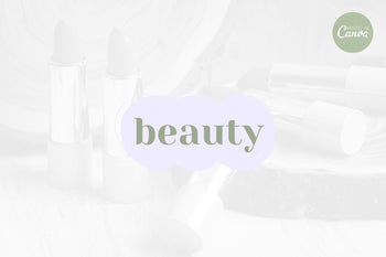 Ladystrategist Shop DIY Beauty Brand Logo Canva Template instagram canva templates social media templates etsy free canva templates