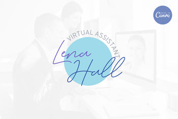 Ladystrategist Shop DIY Lena Virtual Assistant Brand Logo Canva Template instagram canva templates social media templates etsy free canva templates