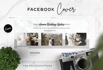 Ladystrategist Dream Studios Facebook Cover for Photographers Editable Canva Template instagram canva templates social media templates etsy free canva templates