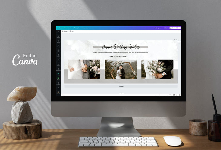 Ladystrategist Dream Studios Facebook Cover for Photographers Editable Canva Template instagram canva templates social media templates etsy free canva templates