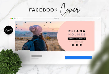 Ladystrategist Eliana Facebook Cover Canva Template instagram canva templates social media templates etsy free canva templates