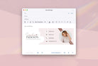 Ladystrategist Email Signature Template Editable Canva Template Rose Gold instagram canva templates social media templates etsy free canva templates