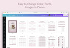 Ladystrategist Etsy Shop Planner Canva Template instagram canva templates social media templates etsy free canva templates