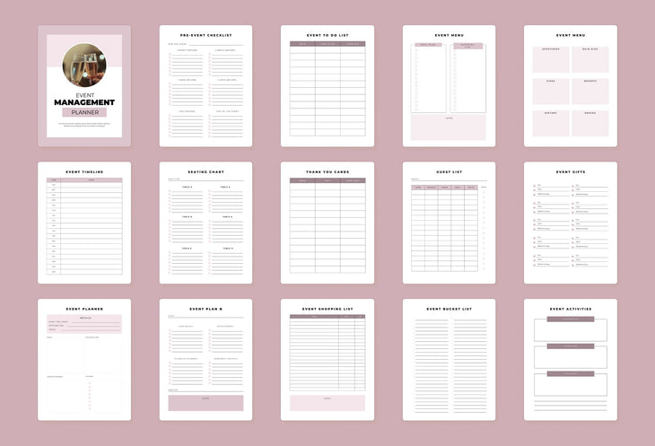 Ladystrategist Event Management Planner Canva Template instagram canva templates social media templates etsy free canva templates