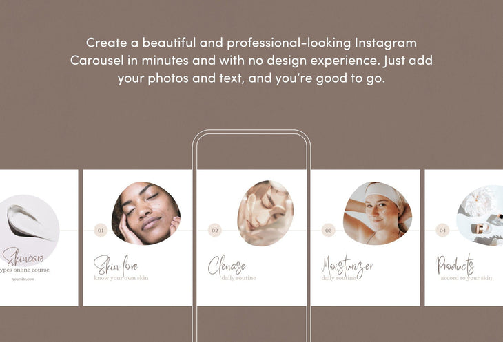 Ladystrategist Everly Educational 6-Page Carousel Canva Template instagram canva templates social media templates etsy free canva templates