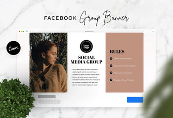 Ladystrategist Facebook Group Banner Iced Coffee Canva Templates instagram canva templates social media templates etsy free canva templates