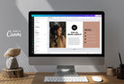 Ladystrategist Facebook Group Banner Iced Coffee Canva Templates instagram canva templates social media templates etsy free canva templates