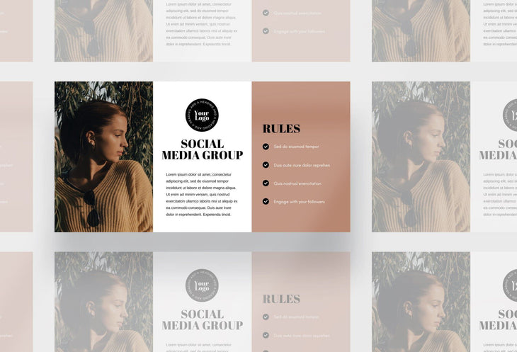 Ladystrategist Facebook Group Banner Iced Coffee Canva Templates instagram canva templates social media templates etsy free canva templates