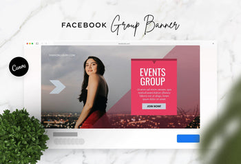 Ladystrategist Facebook Group Banner Paradise Pink Canva Templates instagram canva templates social media templates etsy free canva templates