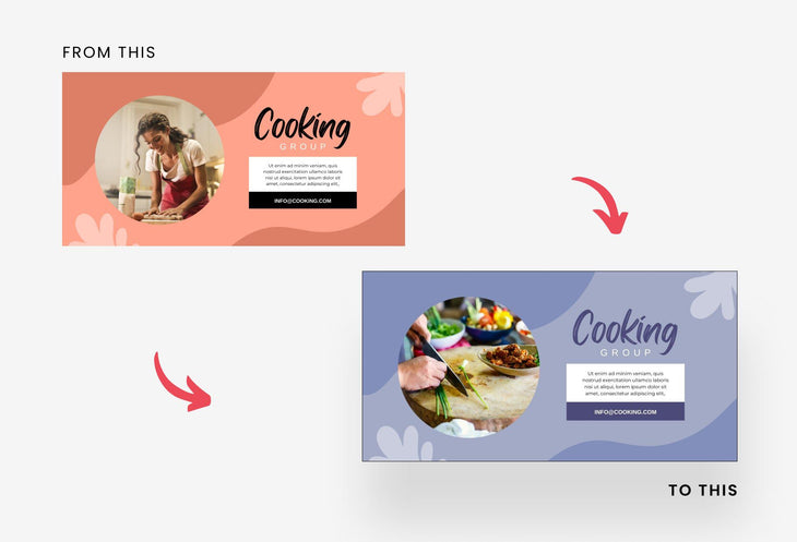 Ladystrategist Facebook Group Banner Tangerine Canva Templates instagram canva templates social media templates etsy free canva templates