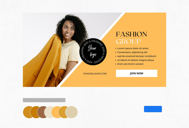 Ladystrategist Facebook Group Banner Turmeric Canva Templates instagram canva templates social media templates etsy free canva templates