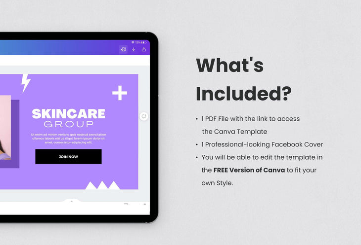 Ladystrategist Facebook Group Banner Ultra Violet Canva Templates instagram canva templates social media templates etsy free canva templates