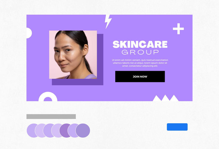 Ladystrategist Facebook Group Banner Ultra Violet Canva Templates instagram canva templates social media templates etsy free canva templates