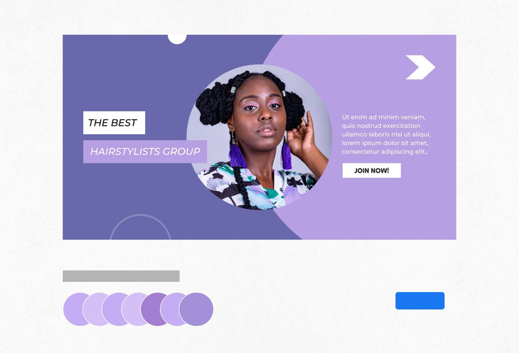 Ladystrategist Facebook Group Banner Very Peri Canva Templates instagram canva templates social media templates etsy free canva templates