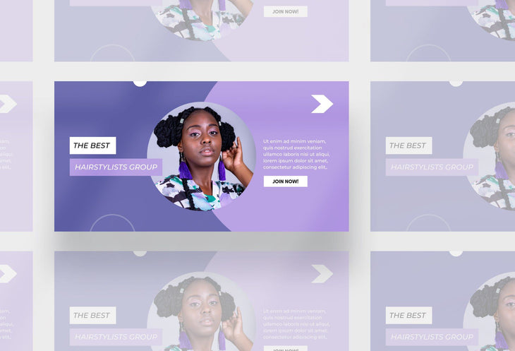 Ladystrategist Facebook Group Banner Very Peri Canva Templates instagram canva templates social media templates etsy free canva templates