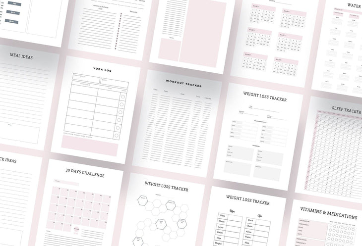 Ladystrategist Fitness Planner Canva Template instagram canva templates social media templates etsy free canva templates