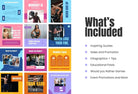 Ladystrategist FITNESS TREND - 97 Done-for-You Fitness Instagram Posts - Fully Editable Canva Templates instagram canva templates social media templates etsy free canva templates