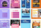 Ladystrategist FITNESS TREND - 97 Done-for-You Fitness Instagram Posts - Fully Editable Canva Templates instagram canva templates social media templates etsy free canva templates