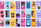 Ladystrategist FITNESS TREND Stories - 97 Done-for-You Fitness Instagram Templates - Fully Editable Canva Templates instagram canva templates social media templates etsy free canva templates