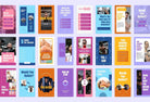 Ladystrategist FITNESS TREND Stories - 97 Done-for-You Fitness Instagram Templates - Fully Editable Canva Templates instagram canva templates social media templates etsy free canva templates