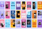 Ladystrategist FITNESS TREND Stories - 97 Done-for-You Fitness Instagram Templates - Fully Editable Canva Templates instagram canva templates social media templates etsy free canva templates