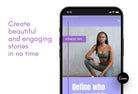 Ladystrategist FITNESS TREND Stories - 97 Done-for-You Fitness Instagram Templates - Fully Editable Canva Templates instagram canva templates social media templates etsy free canva templates