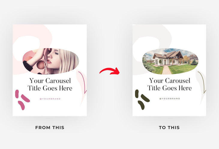 Ladystrategist Flower Carousel Instagram Engagement Booster Canva Template instagram canva templates social media templates etsy free canva templates