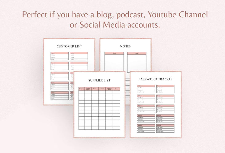 Ladystrategist Form and Data Plan Printable + Editable Canva Planner Template instagram canva templates social media templates etsy free canva templates