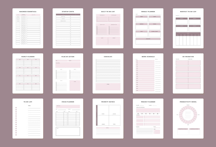 Ladystrategist Freelancer Business Planner Canva Template instagram canva templates social media templates etsy free canva templates