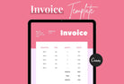 Ladystrategist French Pink Invoice Canva Template Printable and Editable instagram canva templates social media templates etsy free canva templates