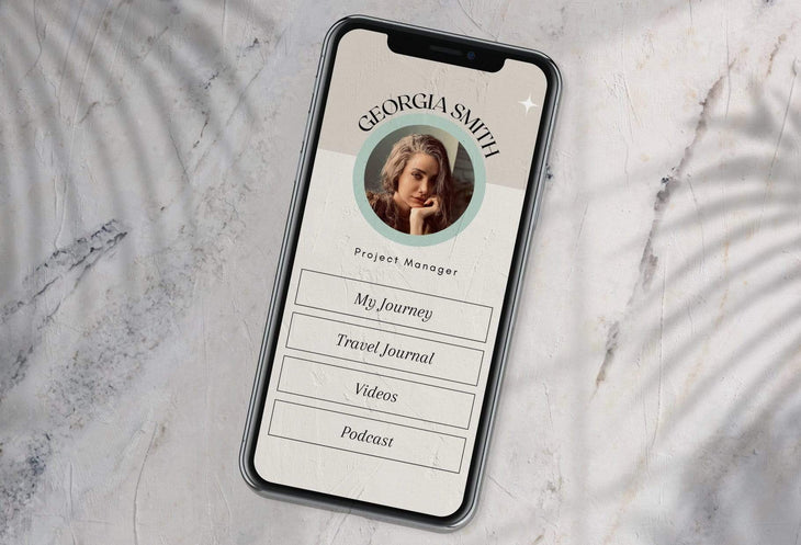 Ladystrategist Georgia Instagram Link in Bio Canva Landing Page Website instagram canva templates social media templates etsy free canva templates