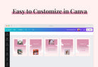 Ladystrategist Good Vibes Carousel Instagram Engagement Booster Canva Template instagram canva templates social media templates etsy free canva templates