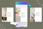 Ladystrategist Grace Real Estate 6-Page Carousel Canva Template instagram canva templates social media templates etsy free canva templates
