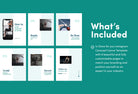 Ladystrategist Hannah Fitness 6-Page Carousel Canva Template instagram canva templates social media templates etsy free canva templates
