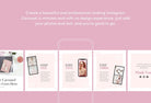 Ladystrategist Happy Carousel Instagram Engagement Booster Canva Template instagram canva templates social media templates etsy free canva templates