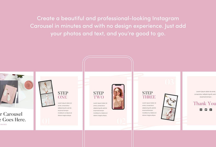 Ladystrategist Happy Carousel Instagram Engagement Booster Canva Template instagram canva templates social media templates etsy free canva templates