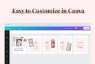 Ladystrategist Happy Carousel Instagram Engagement Booster Canva Template instagram canva templates social media templates etsy free canva templates