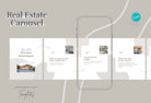 Ladystrategist Hazel Real Estate 6-Page Carousel Canva Template instagram canva templates social media templates etsy free canva templates