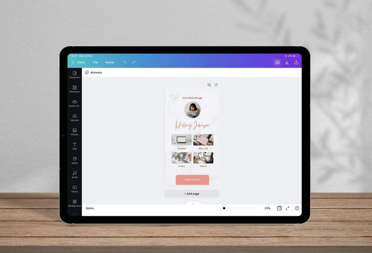 Ladystrategist Hillary Instagram Link in Bio Canva Landing Page Website instagram canva templates social media templates etsy free canva templates