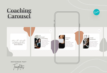 Ladystrategist Isabella Coaching 6-Page Carousel Canva Template instagram canva templates social media templates etsy free canva templates