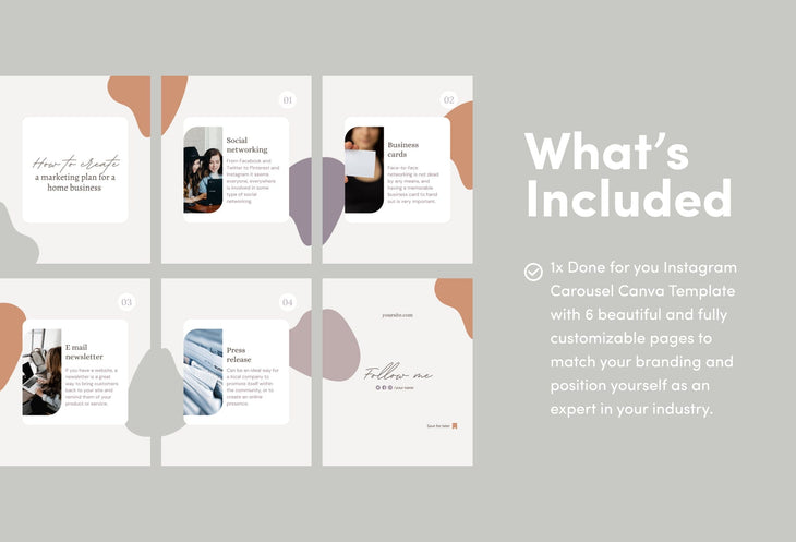 Ladystrategist Isabella Coaching 6-Page Carousel Canva Template instagram canva templates social media templates etsy free canva templates
