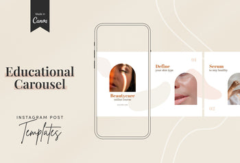 Ladystrategist Isla Educational 6-Page Carousel Canva Template instagram canva templates social media templates etsy free canva templates