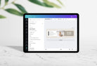 Ladystrategist Janet Email Signature Template Editable Canva Template Rose Gold instagram canva templates social media templates etsy free canva templates