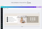 Ladystrategist Janet Email Signature Template Editable Canva Template Rose Gold instagram canva templates social media templates etsy free canva templates