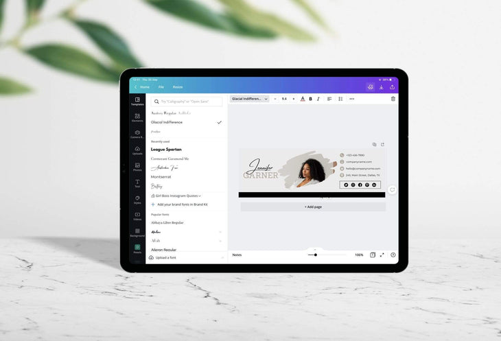 Ladystrategist Jennifer Email Signature Template Editable Canva Template Rose Gold instagram canva templates social media templates etsy free canva templates