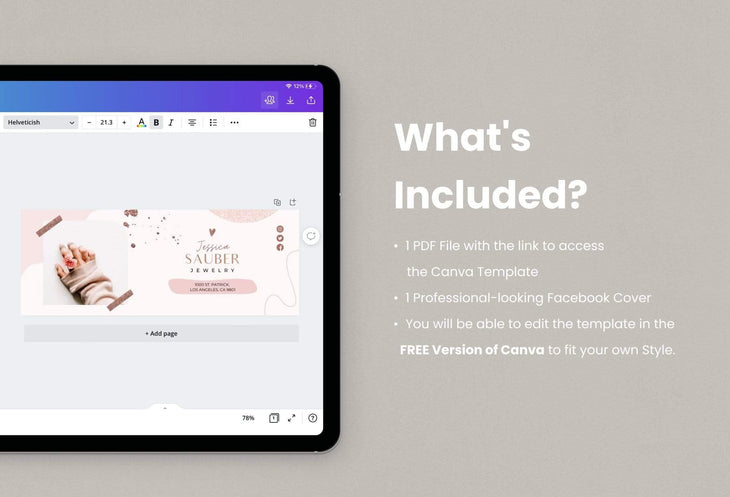 Ladystrategist Jessica Facebook Cover Canva Template instagram canva templates social media templates etsy free canva templates